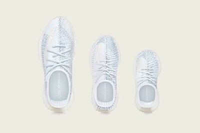 Real boost Adidas Yeezy Boost 350 V2 Cloud White Reflective